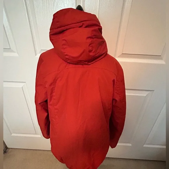New L.L. Bean Orange Water Proof Jacket with Plush Interior - Picture 10 of 12